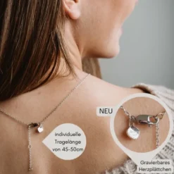 Schmuckladen AMOONIC Brautschmuck "Heartbeat" Schmuck-Set bestehend aus Herzkette u^ Hochzeit|Schmuck