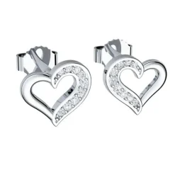 Schmuckladen AMOONIC Brautschmuck "Heartbeat" Schmuck-Set bestehend aus Herzkette u^ Hochzeit|Schmuck