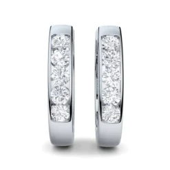 Schmuckladen AMOONIC Creolen "Vision" klein Kreolen zum aufklappen mit 10 Zirkonia^ Creolen|Schmuck