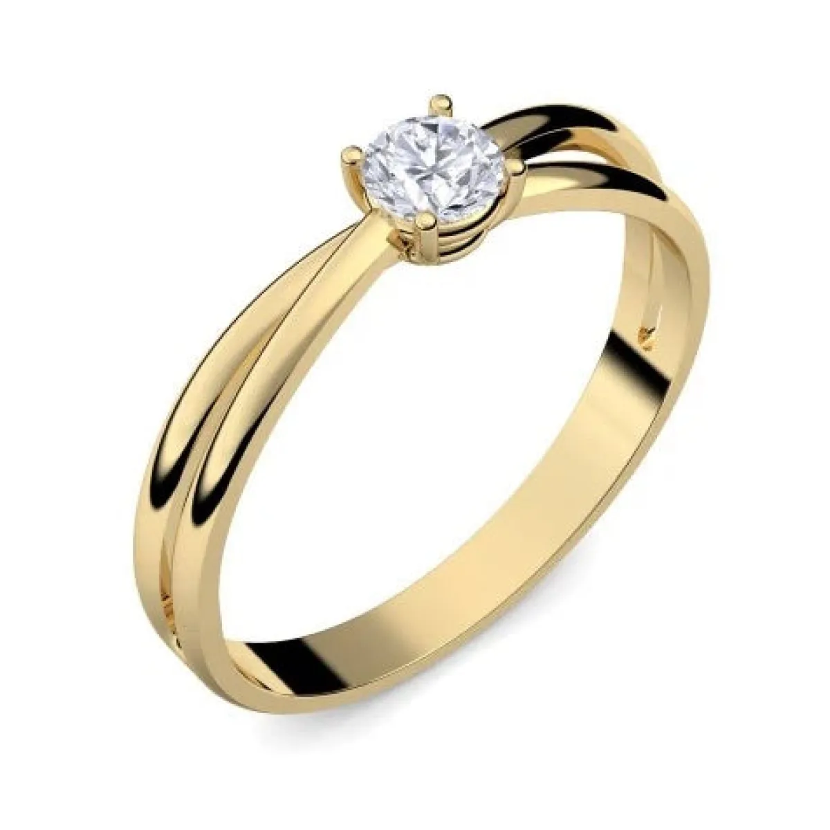 Schmuckladen AMOONIC Echtgoldring "Delighted" Verlobungsring aus Echtgold 333 mit Z^ Verlobungsringe|Verlobung