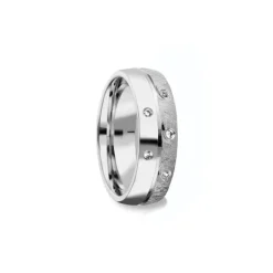 Schmuckladen AMOONIC Eheringe "Lovestory" Paarringe (Ring-Set) mit 5 Zirkonia Stein^ Hochzeit|Eheringe