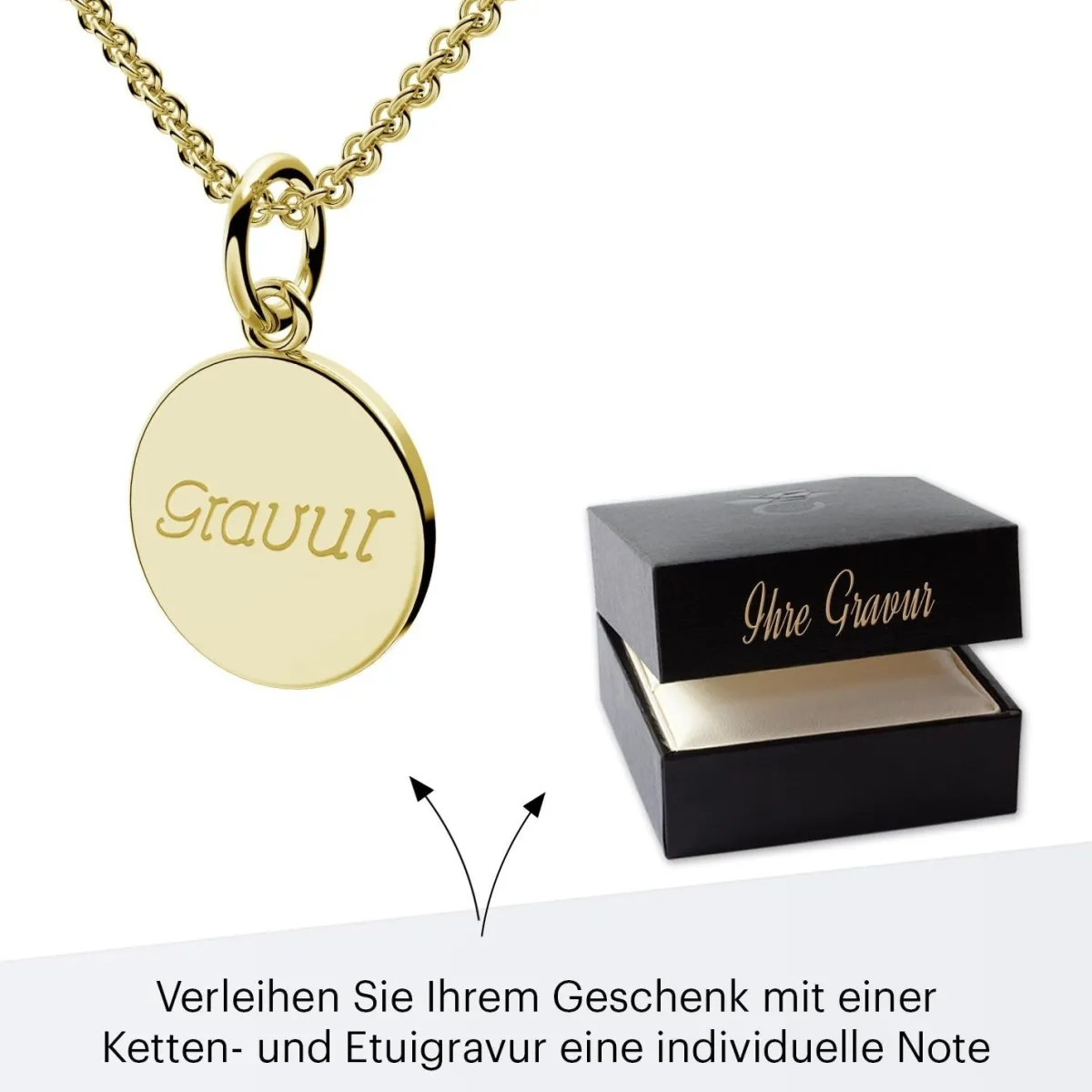 Schmuckladen AMOONIC Engel Kette "Shallow Angel" Schutzengel - Talisman (individuel^ Ketten Mit Gravur|Ketten Mit Gravur
