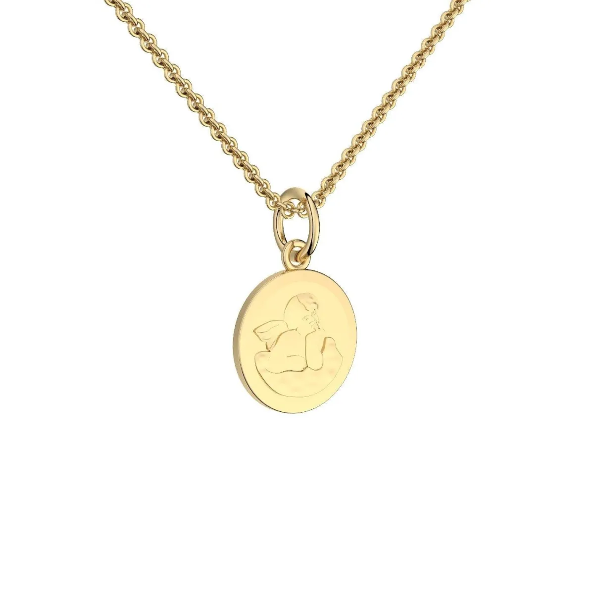 Schmuckladen AMOONIC Engel Kette "Shallow Angel" Schutzengel - Talisman (individuel^ Ketten Mit Gravur|Ketten Mit Gravur