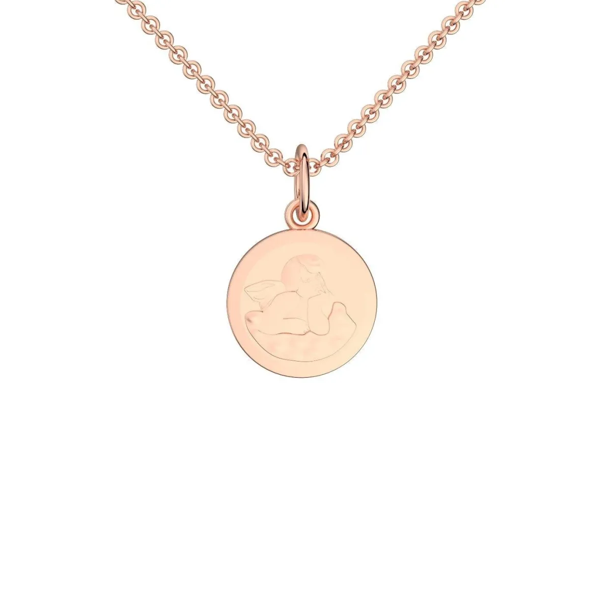 Schmuckladen AMOONIC Engel Kette "Shallow Angel" Schutzengel - Talisman (individuel^ Ketten Mit Gravur|Ketten Mit Gravur