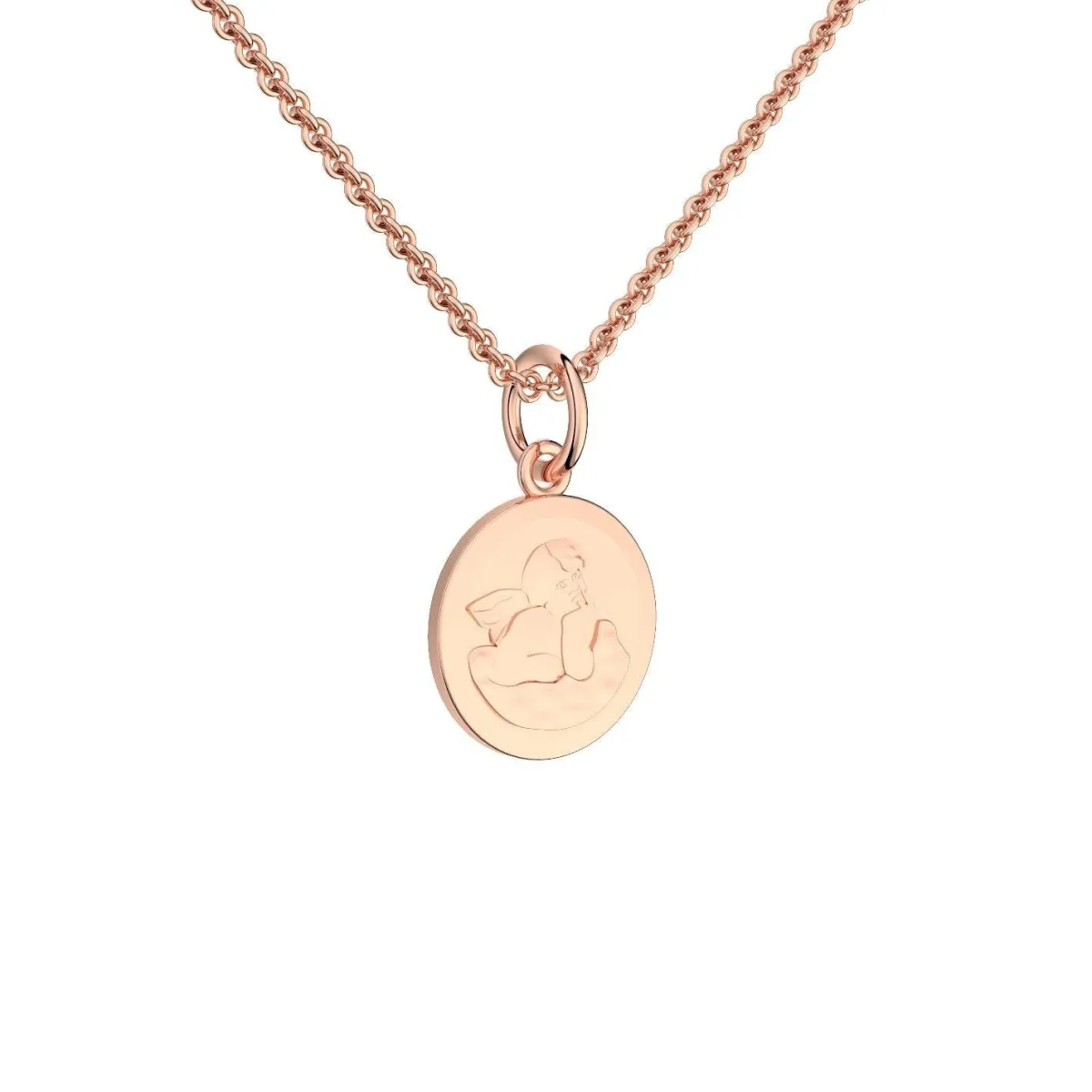 Schmuckladen AMOONIC Engel Kette "Shallow Angel" Schutzengel - Talisman (individuel^ Ketten Mit Gravur|Ketten Mit Gravur