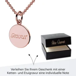 Schmuckladen AMOONIC Engel Kette "Shallow Angel" Schutzengel - Talisman (individuel^ Ketten Mit Gravur|Ketten Mit Gravur