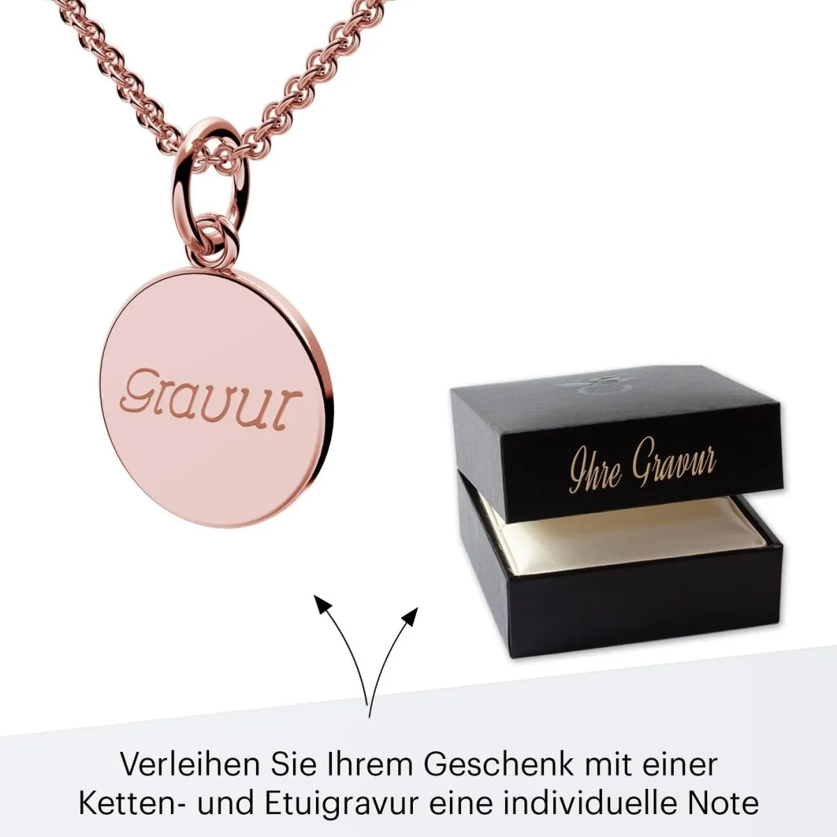 Schmuckladen AMOONIC Engel Kette "Shallow Angel" Schutzengel - Talisman (individuel^ Ketten Mit Gravur|Ketten Mit Gravur