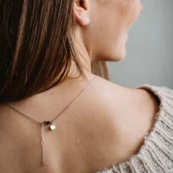Schmuckladen AMOONIC Herzkette "Affection" Herzanhänger mit Herz-Zirkonia (individu^ Herzketten|Schmuck