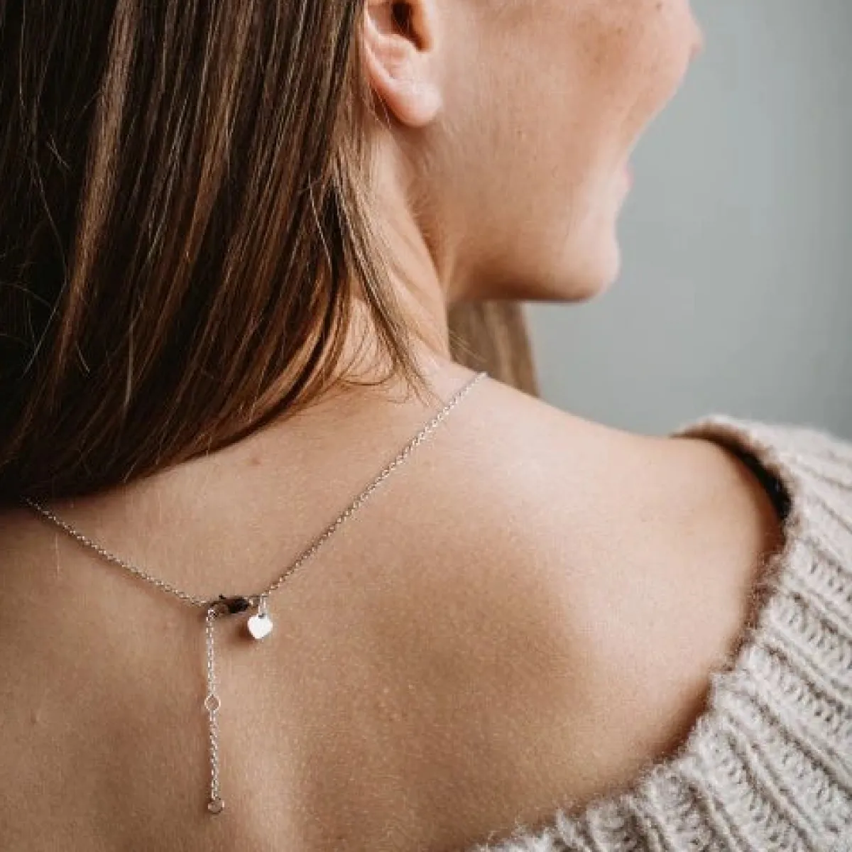Schmuckladen AMOONIC Herzkette "Heartbeat" Herzanhänger mit Zirkonia (individuell a^ Herzketten|Schmuck