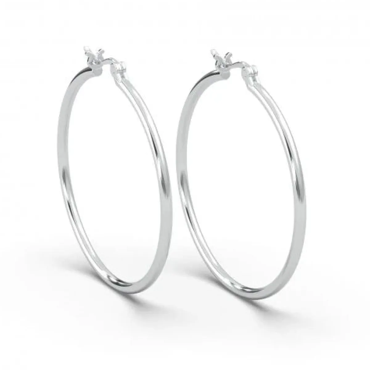 Schmuckladen AMOONIC Hoops Creolen "Ella" 40 mm Kreolen mit stabilen Gelenkverschlu^ Creolen|Schmuck
