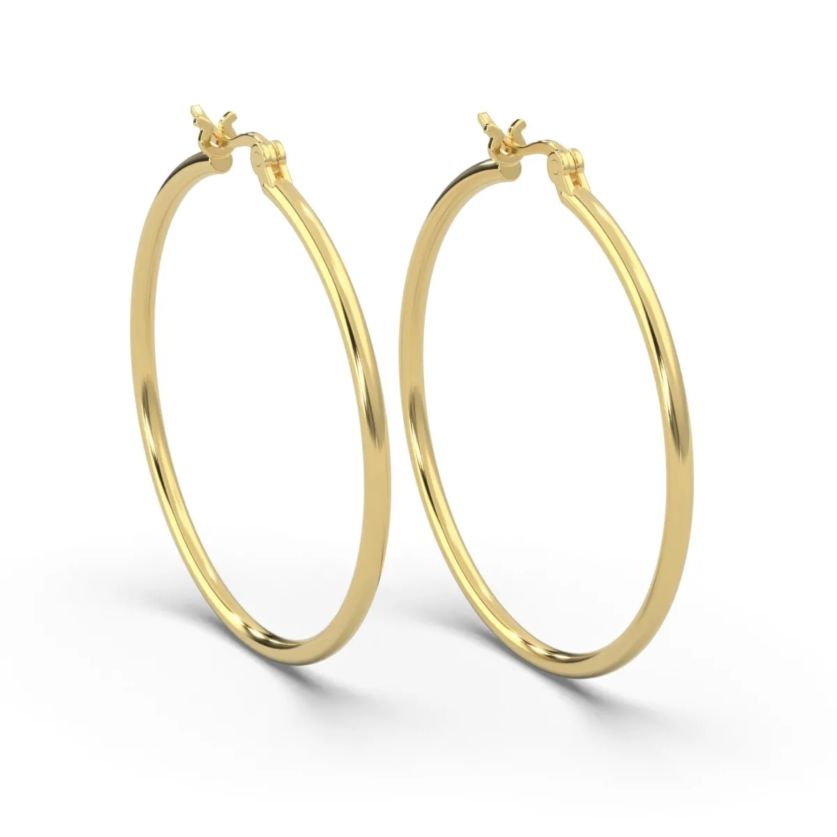 Schmuckladen AMOONIC Hoops Creolen "Ella" 40 mm Kreolen mit stabilen Gelenkverschlu^ Creolen|Schmuck