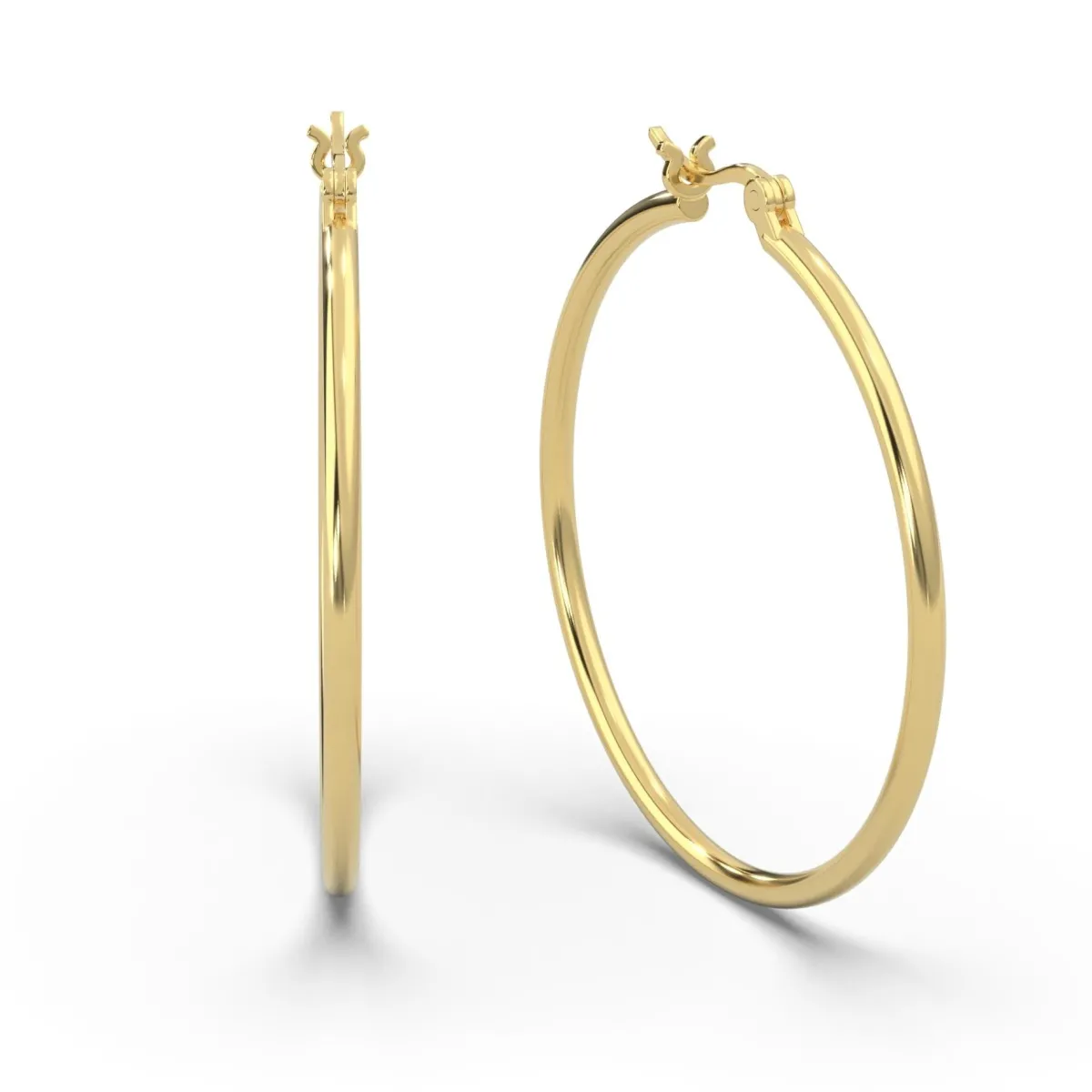 Schmuckladen AMOONIC Hoops Creolen "Ella" 40 mm Kreolen mit stabilen Gelenkverschlu^ Creolen|Schmuck