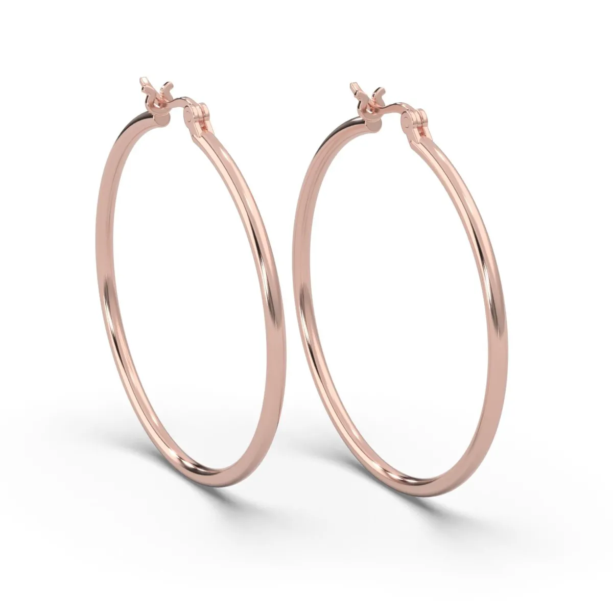 Schmuckladen AMOONIC Hoops Creolen "Ella" 40 mm Kreolen mit stabilen Gelenkverschlu^ Creolen|Schmuck