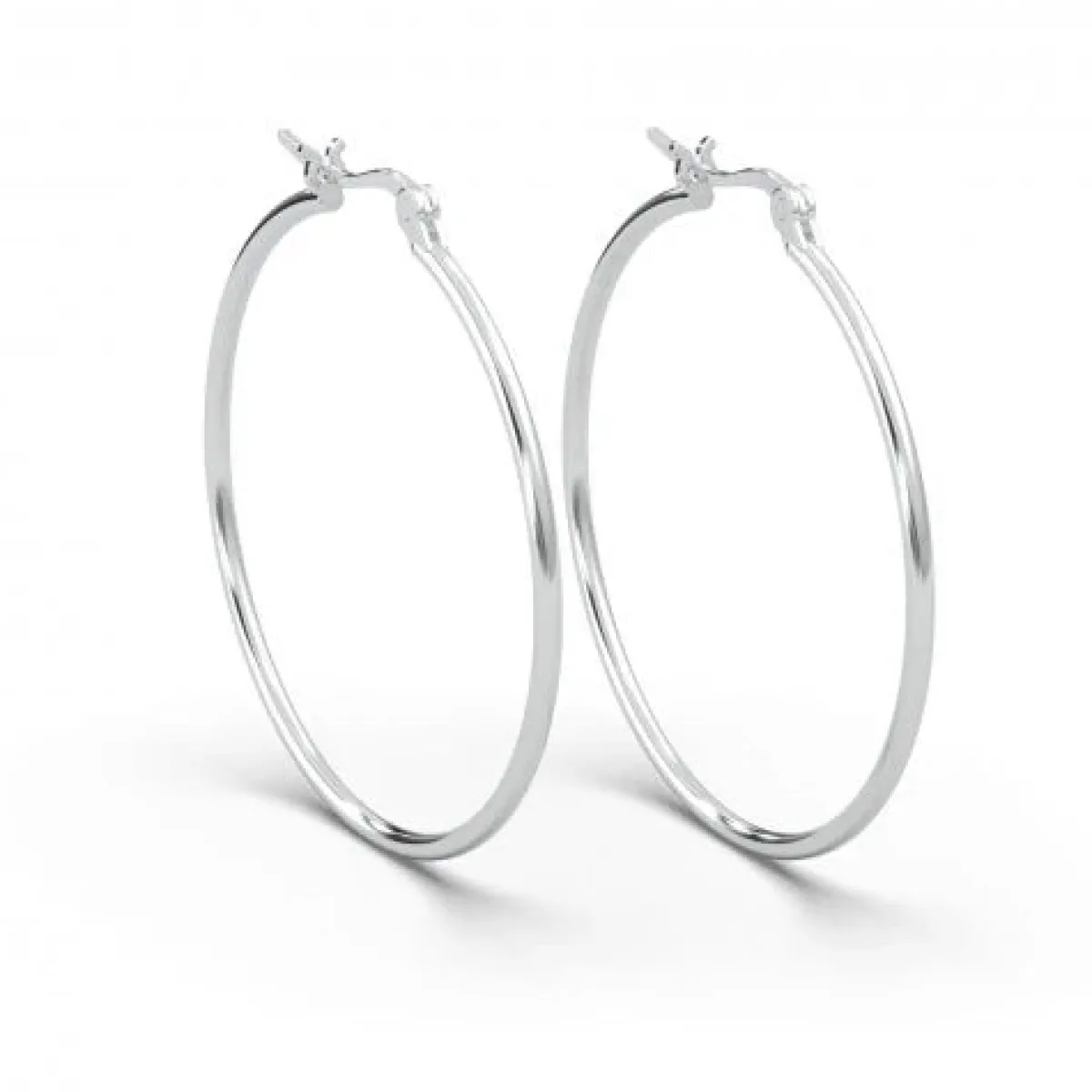 Schmuckladen AMOONIC Hoops Creolen "Ella" 50 mm Kreolen mit stabilen Gelenkverschlu^ Creolen|Schmuck