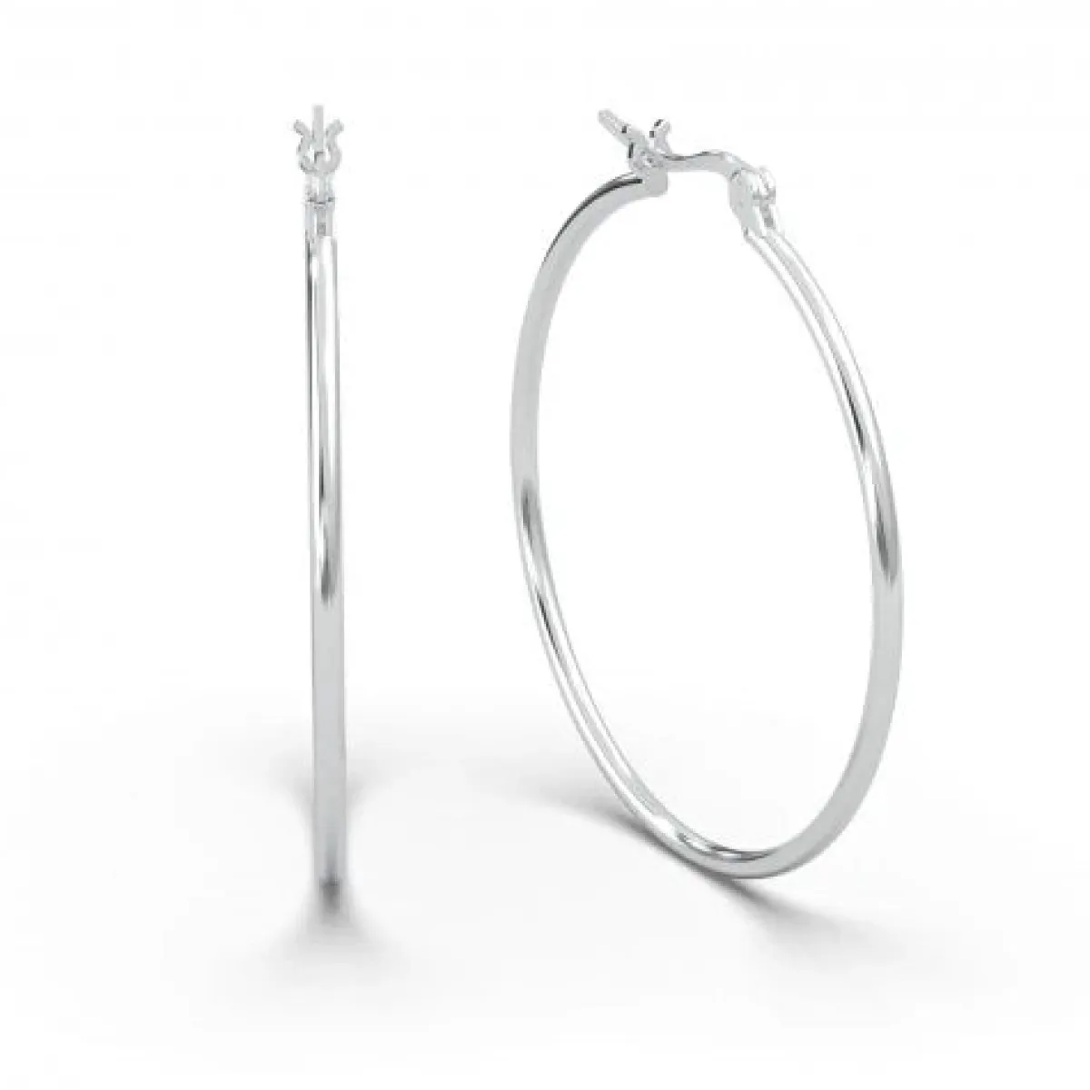 Schmuckladen AMOONIC Hoops Creolen "Ella" 50 mm Kreolen mit stabilen Gelenkverschlu^ Creolen|Schmuck