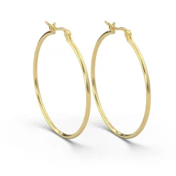 Schmuckladen AMOONIC Hoops Creolen "Ella" 50 mm Kreolen mit stabilen Gelenkverschlu^ Creolen|Schmuck