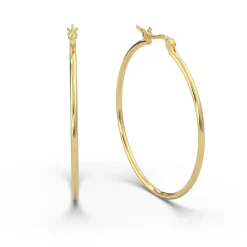 Schmuckladen AMOONIC Hoops Creolen "Ella" 50 mm Kreolen mit stabilen Gelenkverschlu^ Creolen|Schmuck