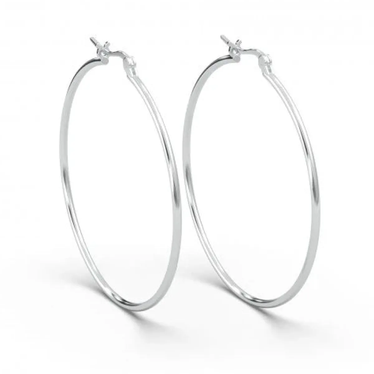 Schmuckladen AMOONIC Hoops Creolen "Ella" 60 mm Kreolen mit stabilen Gelenkverschlu^ Creolen|Schmuck
