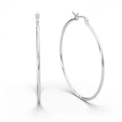 Schmuckladen AMOONIC Hoops Creolen "Ella" 60 mm Kreolen mit stabilen Gelenkverschlu^ Creolen|Schmuck