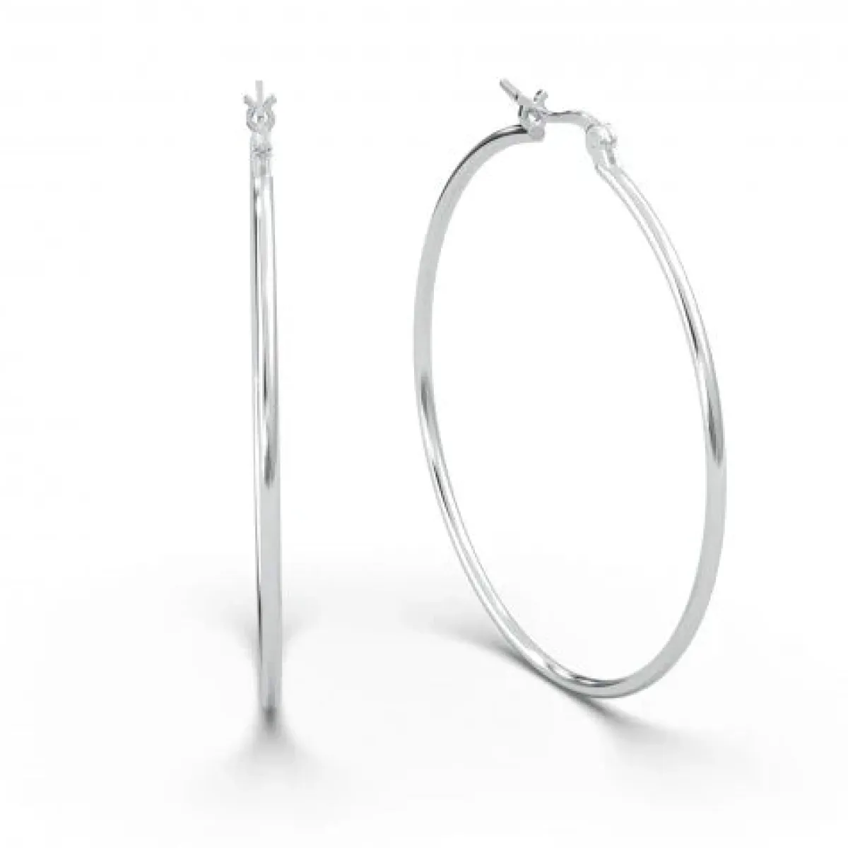 Schmuckladen AMOONIC Hoops Creolen "Ella" 60 mm Kreolen mit stabilen Gelenkverschlu^ Creolen|Schmuck