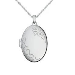Schmuckladen AMOONIC Medaillon "Bloomy Love" Kette mit Amulett - Anhänger zum Öffne^ Medaillons|Schmuck