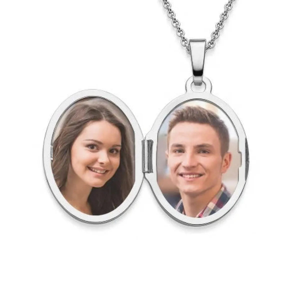 Schmuckladen AMOONIC Medaillon "Bloomy Love" Kette mit Amulett - Anhänger zum Öffne^ Medaillons|Schmuck