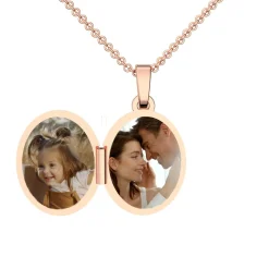 Schmuckladen AMOONIC Medaillon "Ornate Love" Kette mit Amulett - Anhänger zum Öffne^ Medaillons|Schmuck