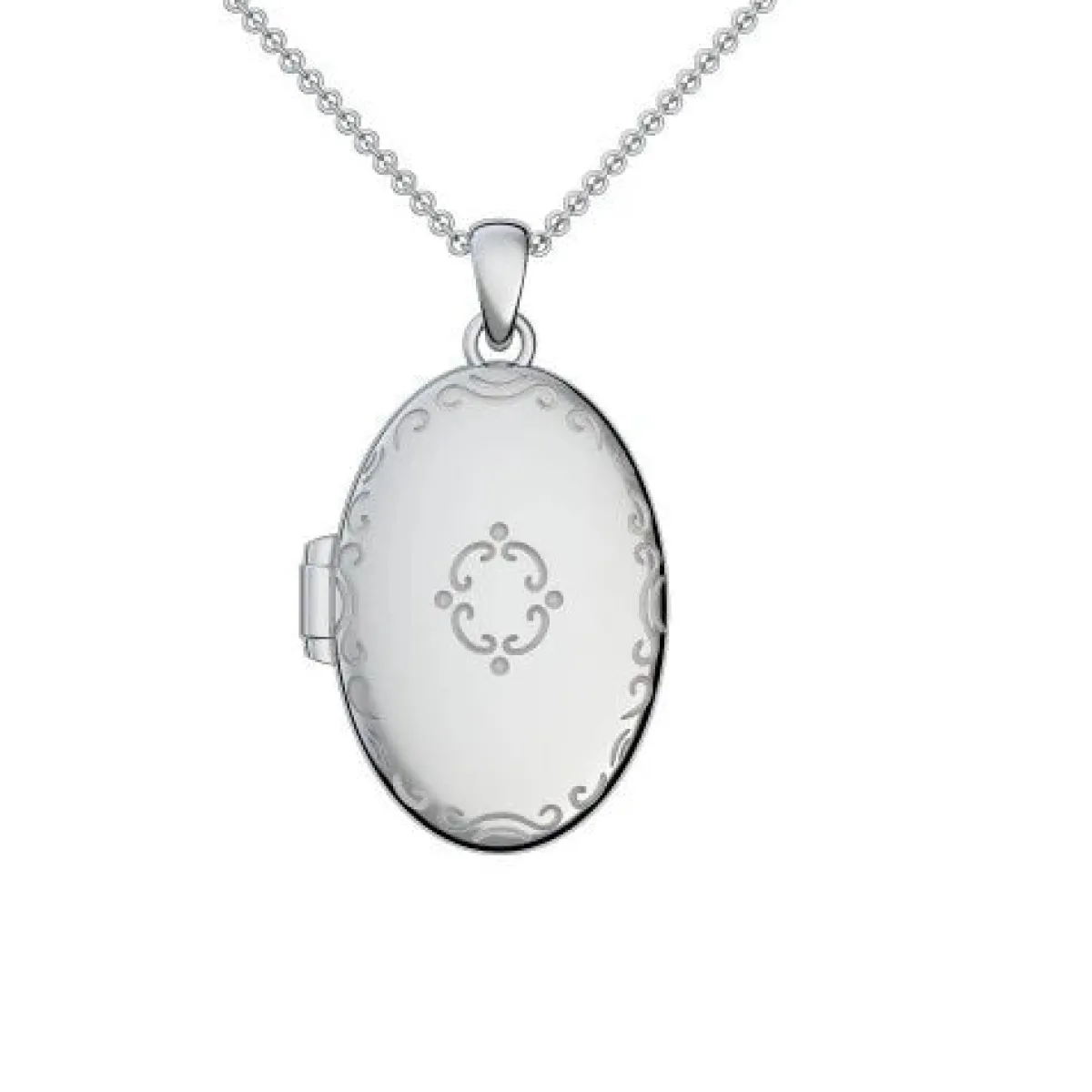 Schmuckladen AMOONIC Medaillon "Ornate Love" Kette mit Amulett - Anhänger zum Öffne^ Medaillons|Schmuck