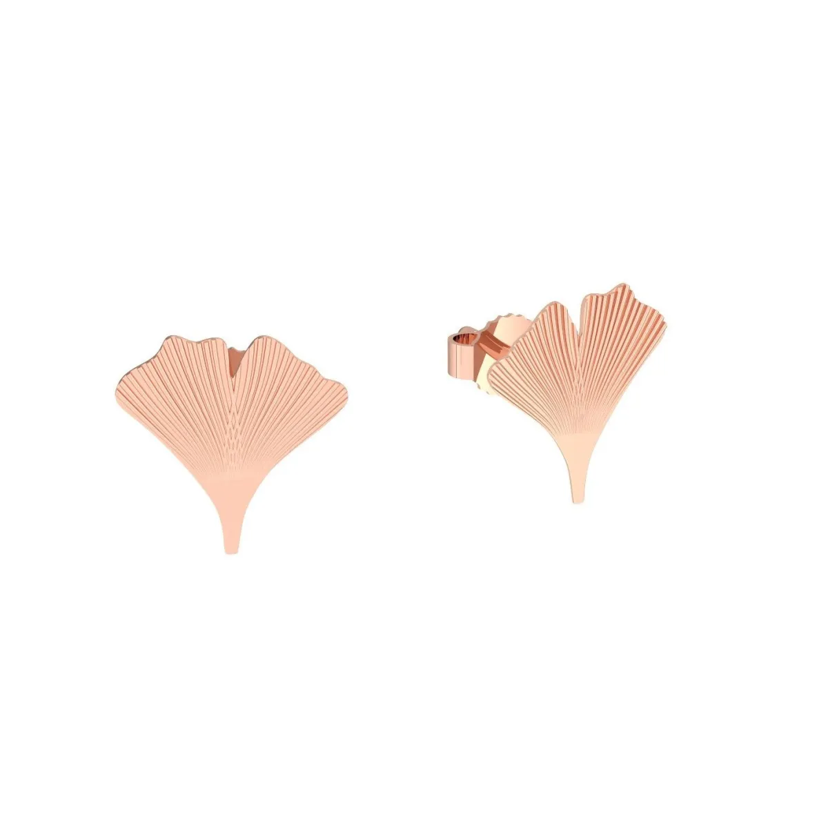 Schmuckladen AMOONIC Ohrstecker "Flowerly Parts" Ginkgo Blatt Ohrringe^ Ohrstecker|Schmuck