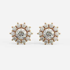 Schmuckladen AMOONIC Ohrstecker "Sparkling Flowers" Blumen Ohrringe mit 22 Zirkonia^ Ohrstecker|Schmuck