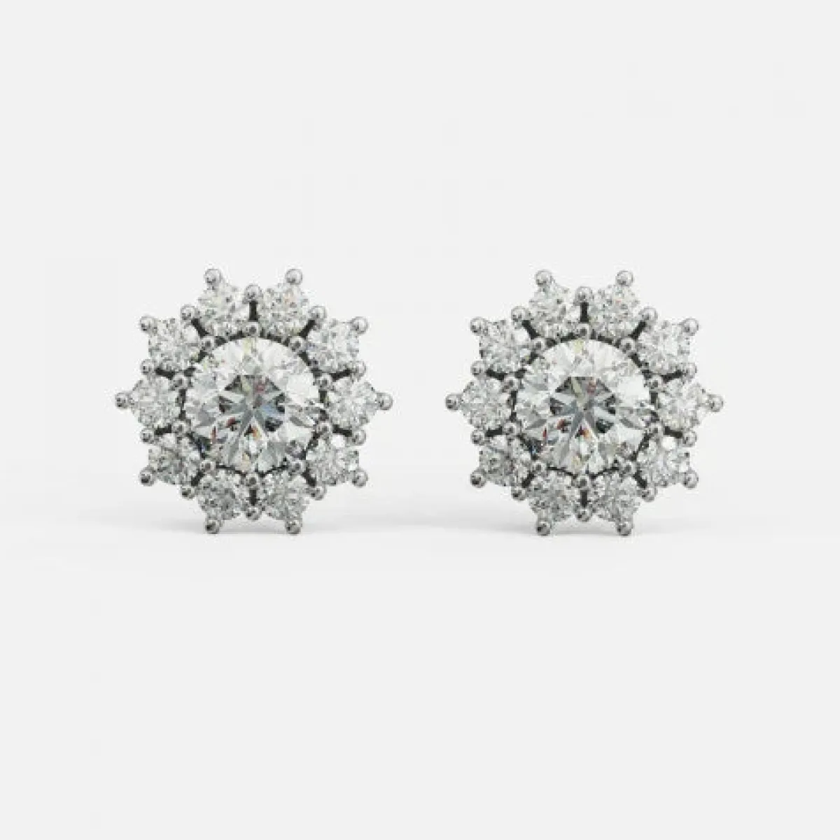 Schmuckladen AMOONIC Ohrstecker "Sparkling Flowers" Blumen Ohrringe mit 22 Zirkonia^ Ohrstecker|Schmuck