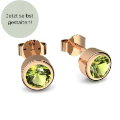 Schmuckladen AMOONIC Ohrstecker "Whisper Love" Ohrringe mit 2 Steinen im Facettensc^ Ohrstecker|Schmuck