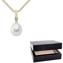 Schmuckladen AMOONIC Perlschmuck "Dreamlike" Brautschmuck bestehend aus einer Kette^ Hochzeit|Perlenohrringe