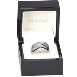Schmuckladen AMOONIC Ringmodell "CrossX" extravaganter Ring in Sterling Silber 925^ Schmuck