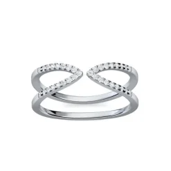 Schmuckladen AMOONIC Ringmodell "Trio Essence" extravaganter Ring in Sterling Silbe^ Schmuck