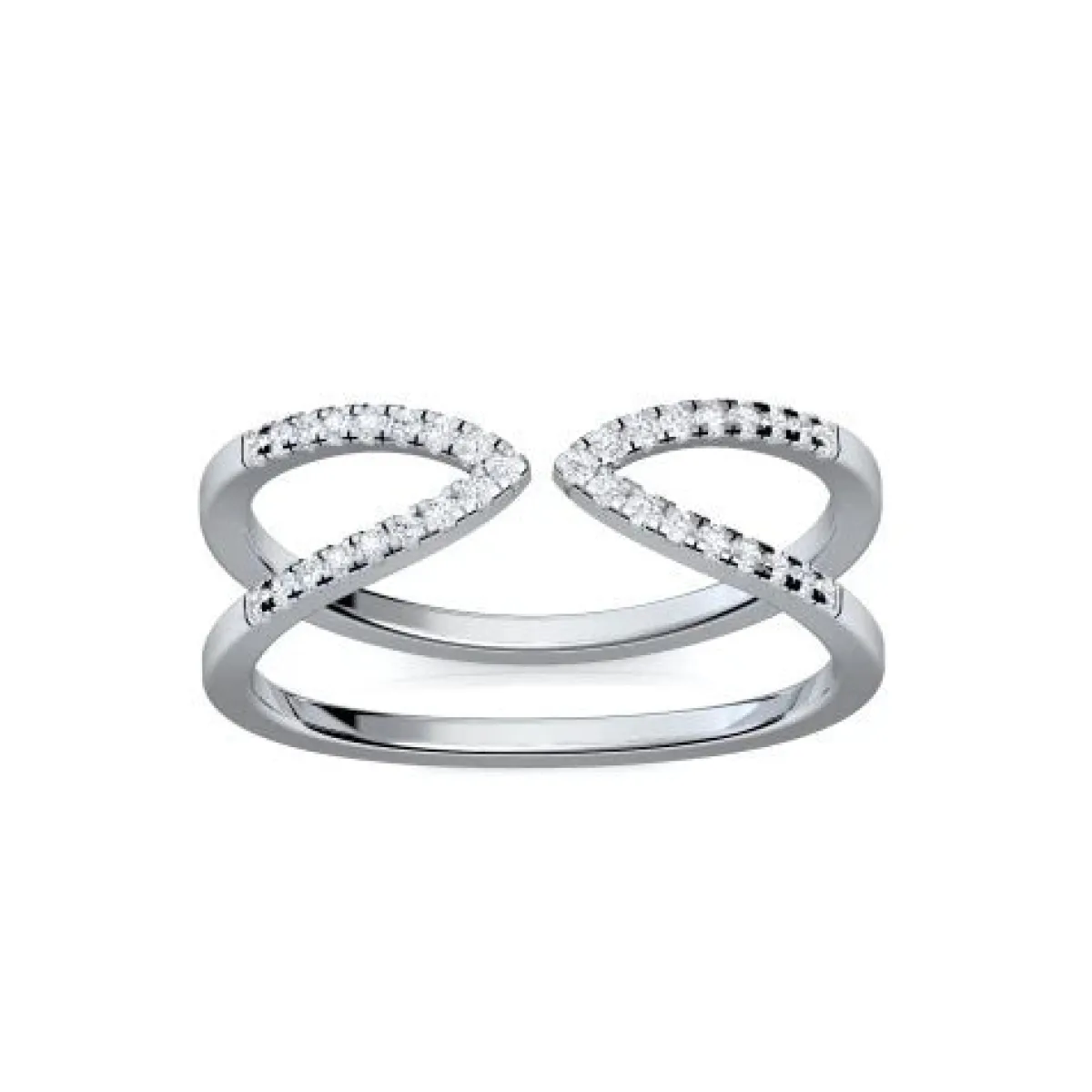 Schmuckladen AMOONIC Ringmodell "Trio Essence" extravaganter Ring in Sterling Silbe^ Schmuck