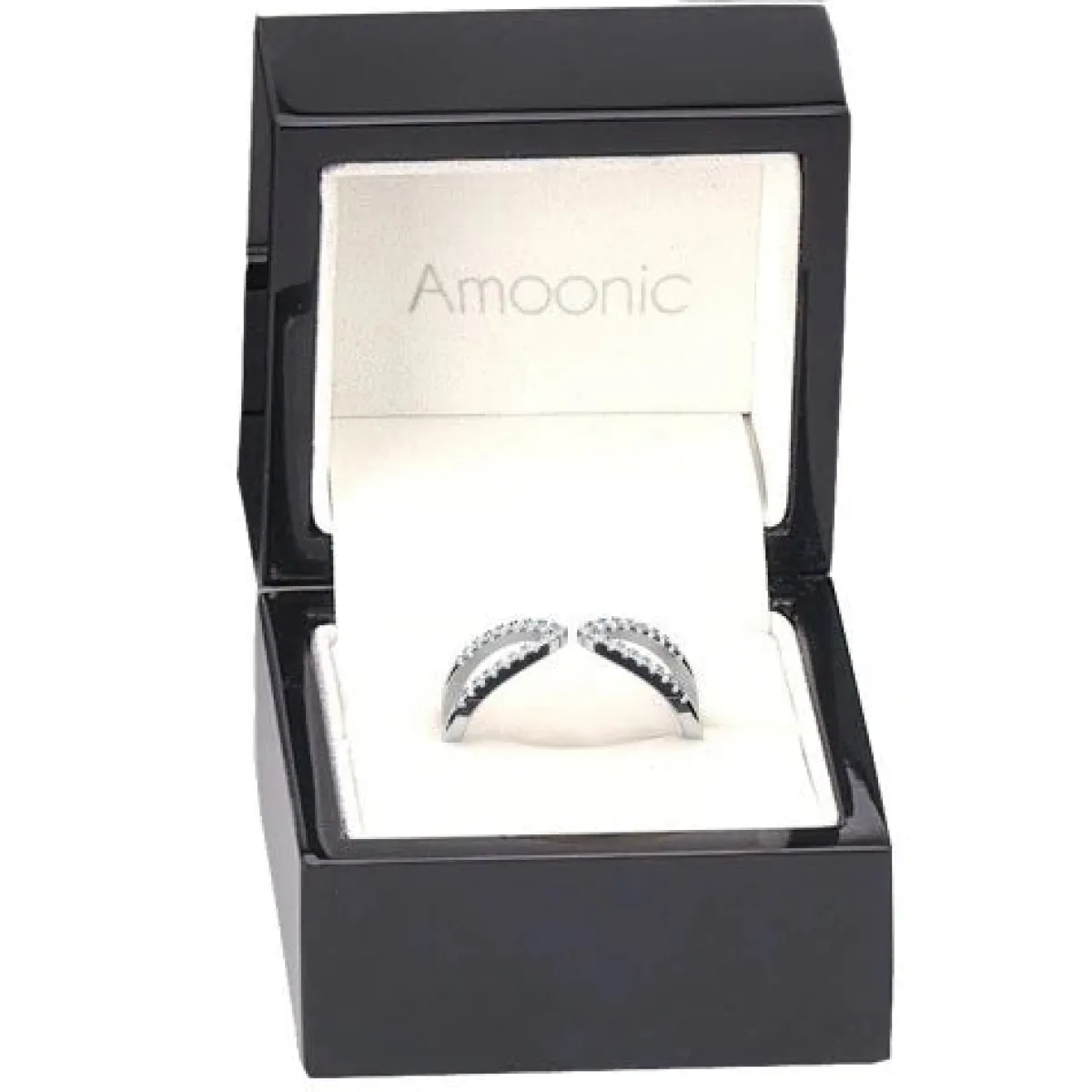 Schmuckladen AMOONIC Ringmodell "Trio Essence" extravaganter Ring in Sterling Silbe^ Schmuck