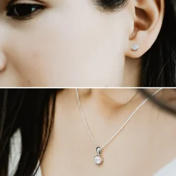 Schmuckladen AMOONIC Schmuck-Set "Stardreams" Brautschmuck bestehend aus einer Kett^ Hochzeit|Schmuck