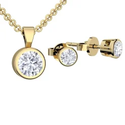 Schmuckladen AMOONIC Schmuck-Set "Stardreams" Brautschmuck bestehend aus einer Kett^ Hochzeit|Schmuck