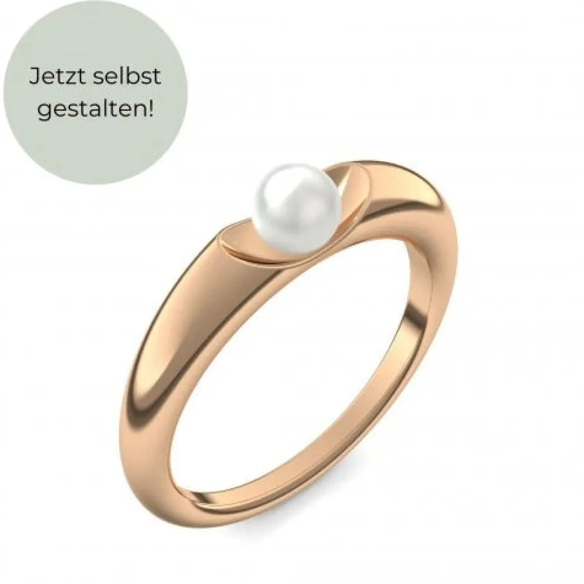 Schmuckladen AMOONIC Verlobungsring "Ladylike" extravaganter Perlenring - Material^ Verlobungsringe|Verlobung