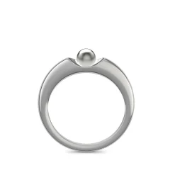 Schmuckladen AMOONIC Verlobungsring "Ladylike" extravaganter Perlenring - Material^ Verlobungsringe|Verlobung