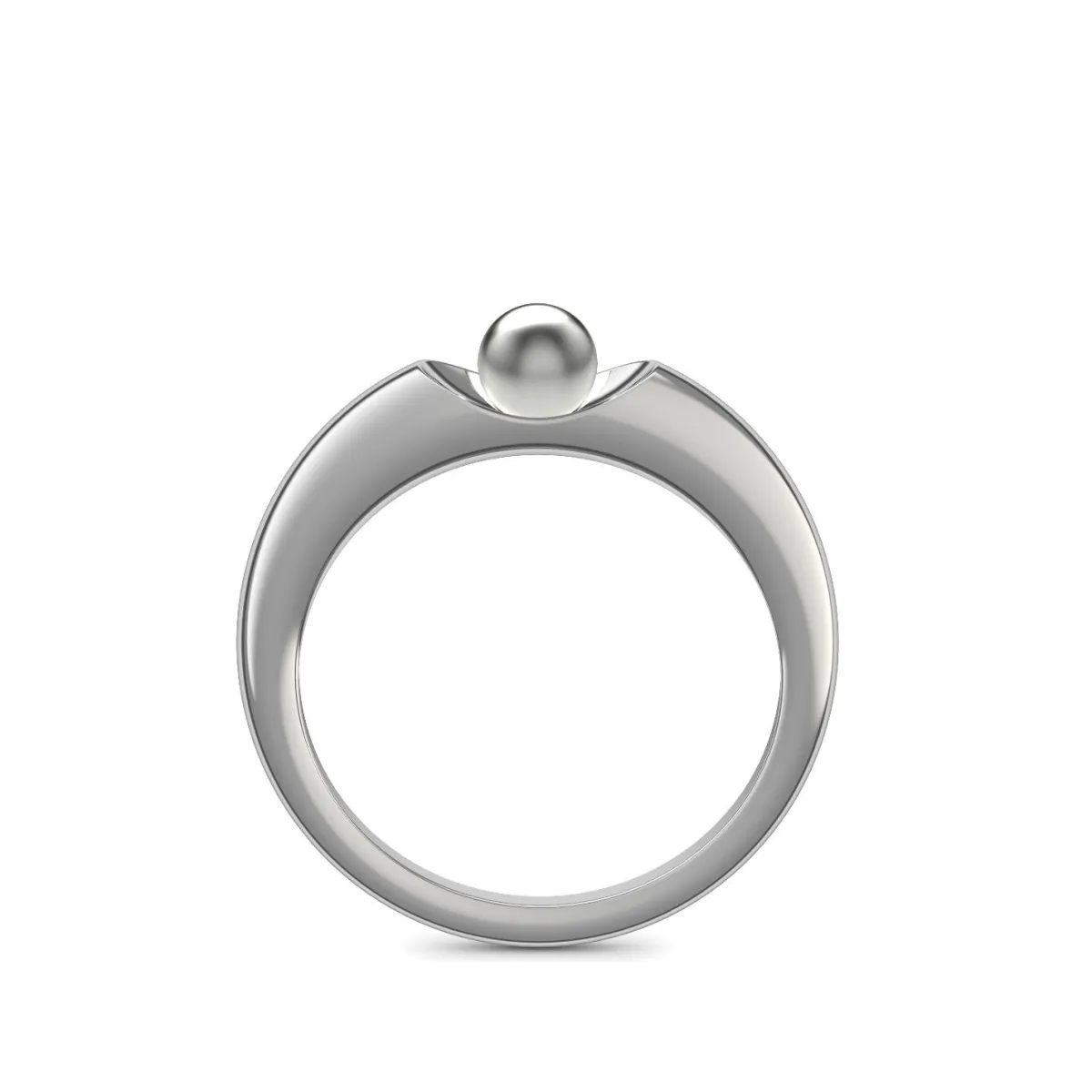 Schmuckladen AMOONIC Verlobungsring "Ladylike" extravaganter Perlenring - Material^ Verlobungsringe|Verlobung
