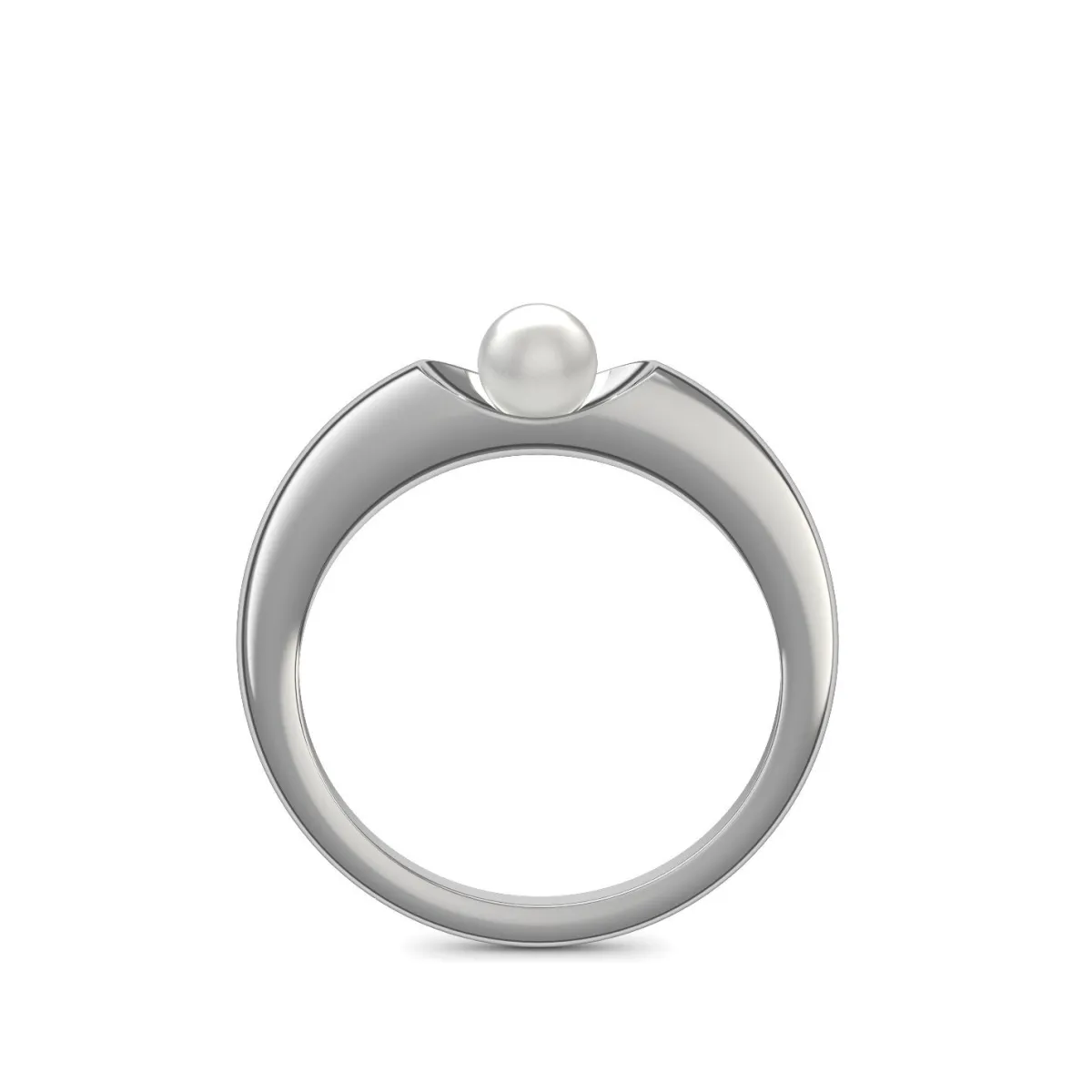 Schmuckladen AMOONIC Verlobungsring "Ladylike" extravaganter Perlenring - Material^ Verlobungsringe|Verlobung