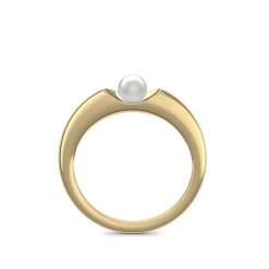 Schmuckladen AMOONIC Verlobungsring "Ladylike" extravaganter Perlenring - Material^ Verlobungsringe|Verlobung