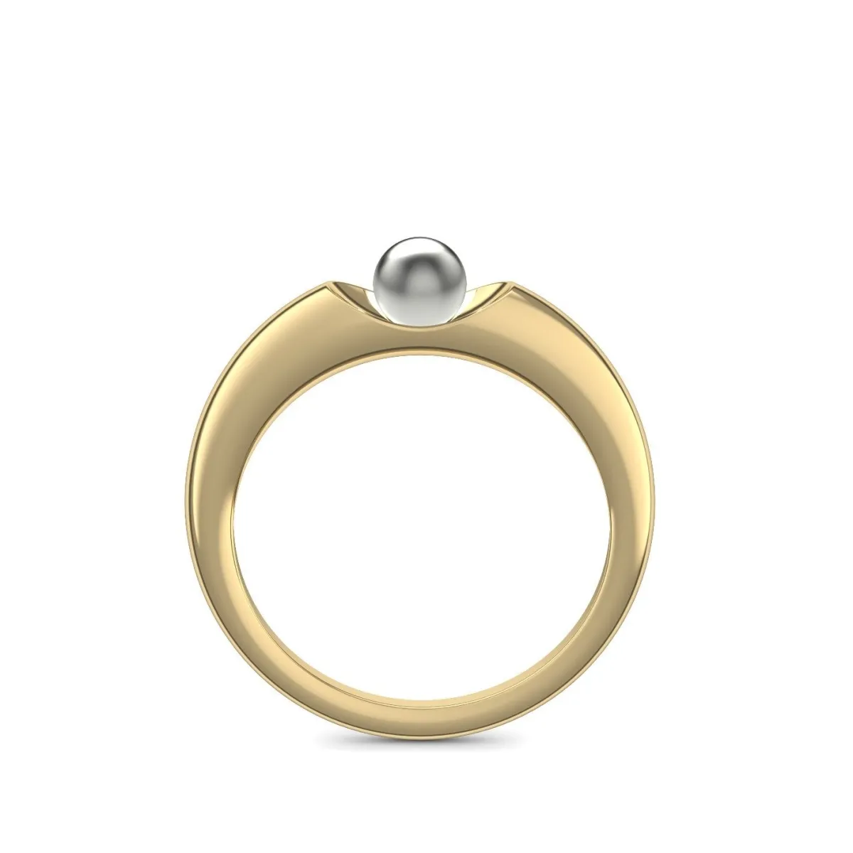 Schmuckladen AMOONIC Verlobungsring "Ladylike" extravaganter Perlenring - Material^ Verlobungsringe|Verlobung