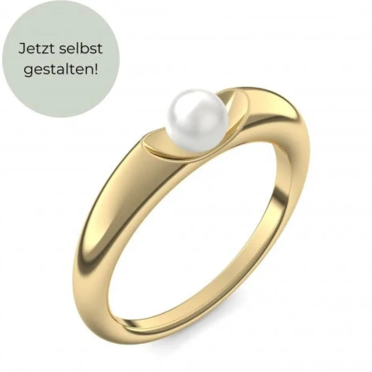Schmuckladen AMOONIC Verlobungsring "Ladylike" extravaganter Perlenring - Material^ Verlobungsringe|Verlobung