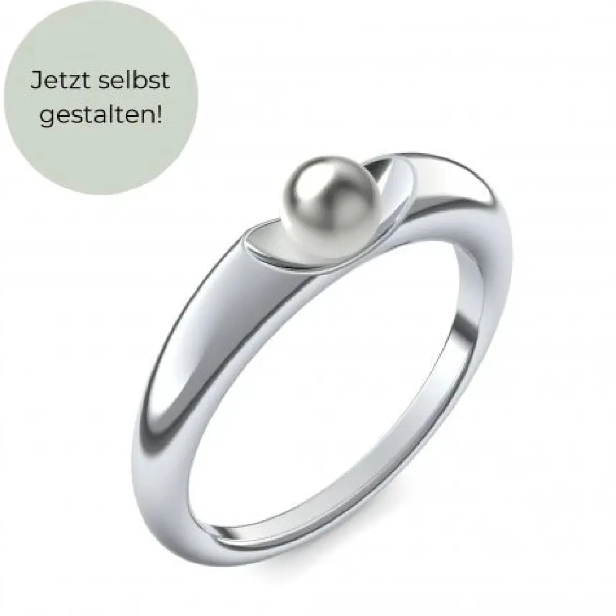 Schmuckladen AMOONIC Verlobungsring "Ladylike" extravaganter Perlenring - Material^ Verlobungsringe|Verlobung