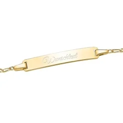 Schmuckladen Armband 925 Silber vergoldet mit Herzanhänger und Gravur^ Herzarmbänder|Armbänder Mit Gravur