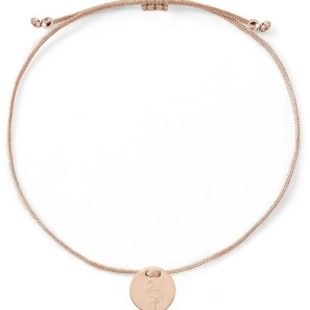 Schmuckladen Armband Flamingo mit Rückseitengravur - 925 Sterlingsilber^ Stoffarmbänder|Armbänder Mit Gravur
