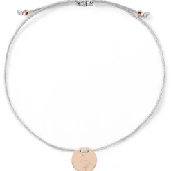 Schmuckladen Armband Flamingo mit Rückseitengravur - 925 Sterlingsilber^ Stoffarmbänder|Armbänder Mit Gravur